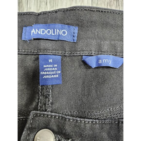 (3/$35) Bandolino Jeans Womens 14 Black Amy Straight Leg Stretch 5 Pocket Missy - Picture 4 of 12